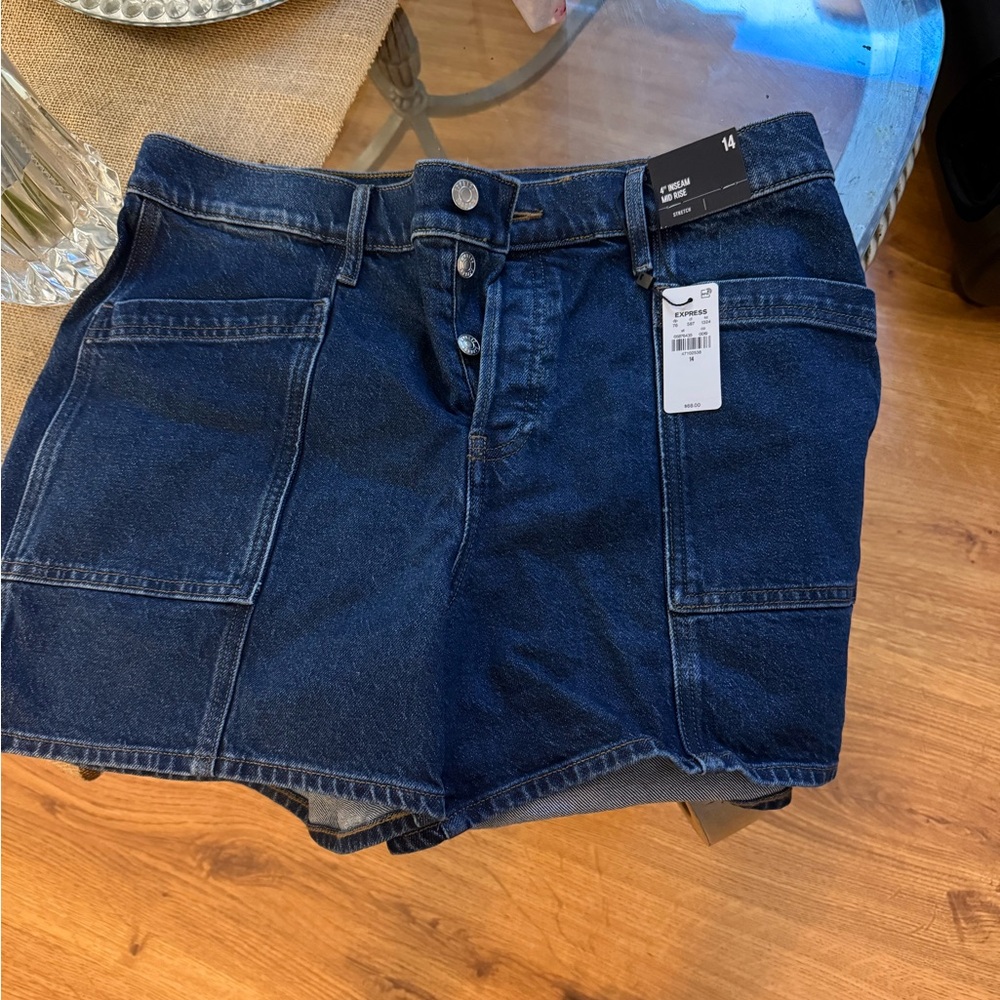 Dark Blue Denim Skirt